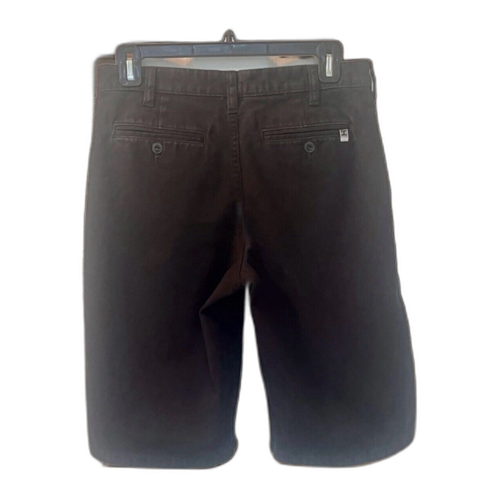 NWOT DC Chino Flat Front Khaki Classic Shorts Mens 29 Black Skateboard Casual - Picture 2 of 4